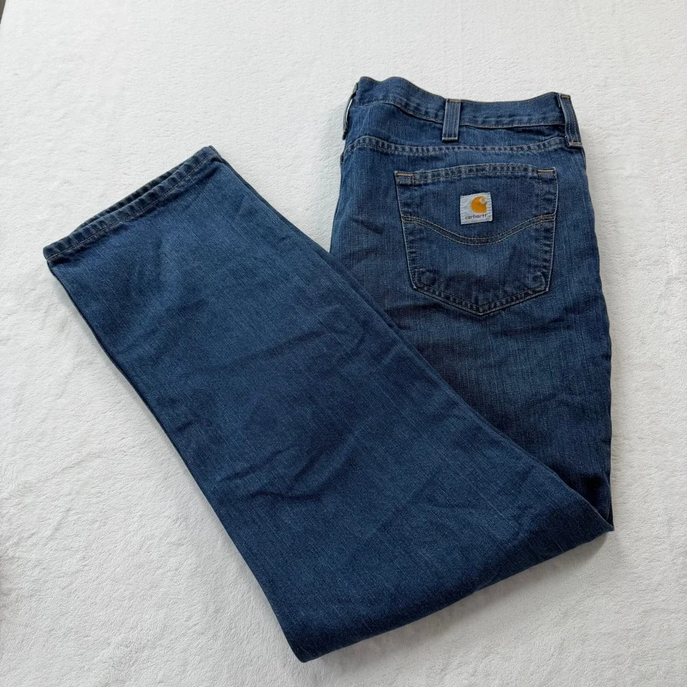 Carhartt Traditional Fit‎ Jeans Mens 42x32 Blue Good Straight Leg 101496 420